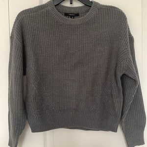 Grey knit sweater